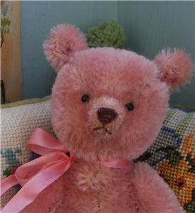 pink mohair bear