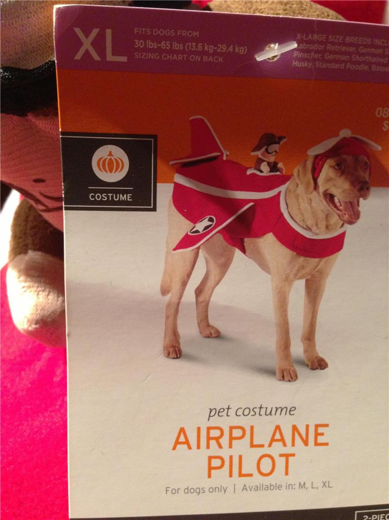 PET DOG RED AIRPLANE COSTUME SIZES LARGE or XL WITH PILOT NEW! eBay