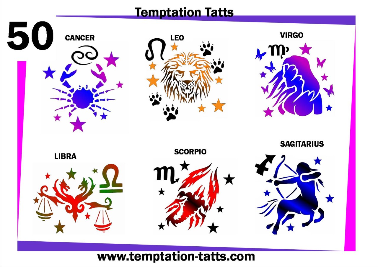 Star Signs Tattoos No50-6-starsigns-temporary-