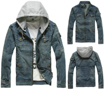 jacket with attached hoodie