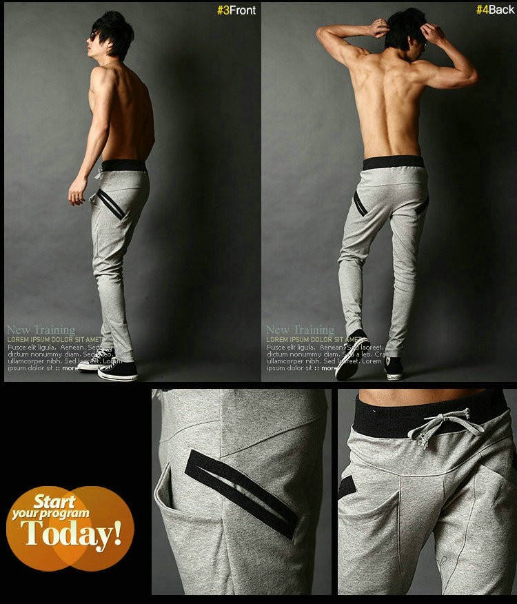 New Men's Sweatpants Sport Sweat Pants Hip Hop Dance Trousers Slacks