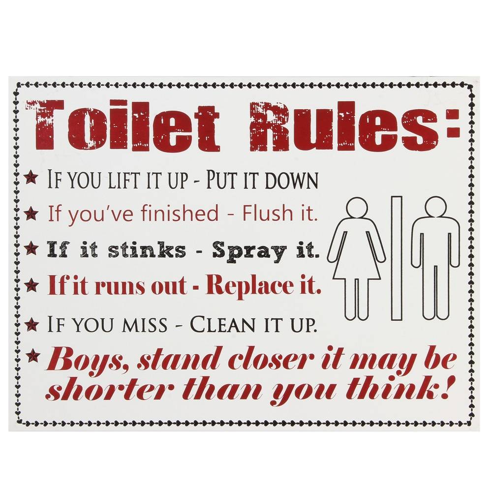 Printable Toilet Etiquette Printable Toilet Etiquette