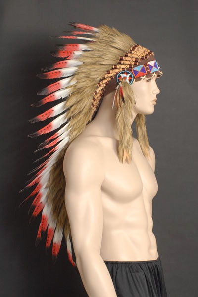 red indian headdress fancy dress