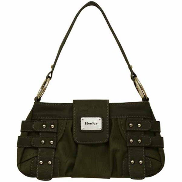 Henley Qualität kleine Schulter Handtasche. Khaki oder Pink 007 - Bild 4 von 4