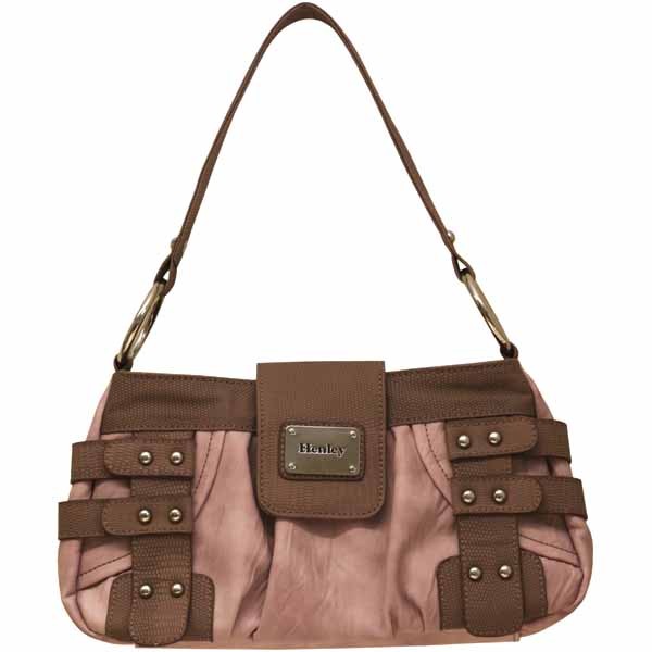 Henley Qualität kleine Schulter Handtasche. Khaki oder Pink 007 - Bild 3 von 4