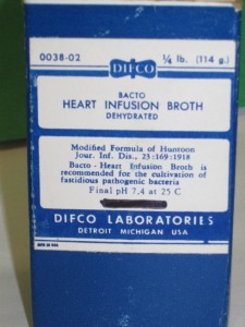 Heart Infusion Broth 114g (Bacto Dehydrated)