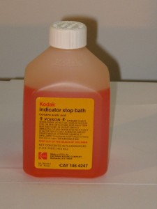 Indicator stop bath