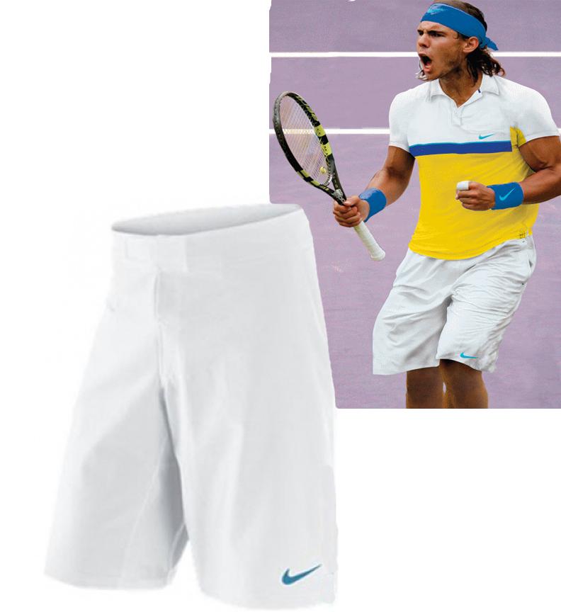 Mens Nike Dri Fit Rafa Nadal Stretch Tennis Shorts White 347427 RRP £30 | eBay