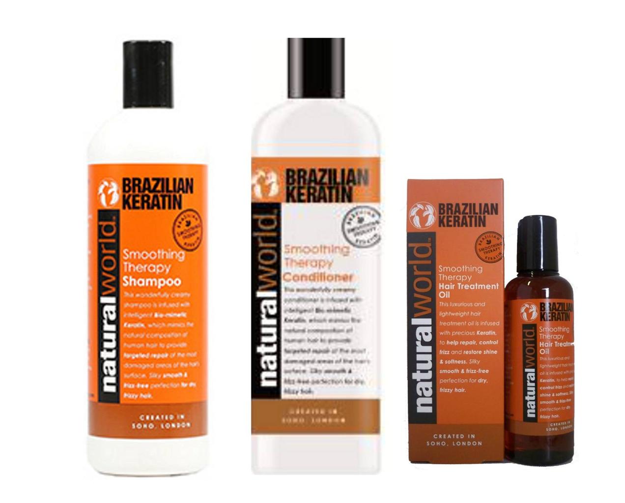 Natural World SHAMPOO & CONDITIONER SETS 500ml + or OIL 100ml Paraben