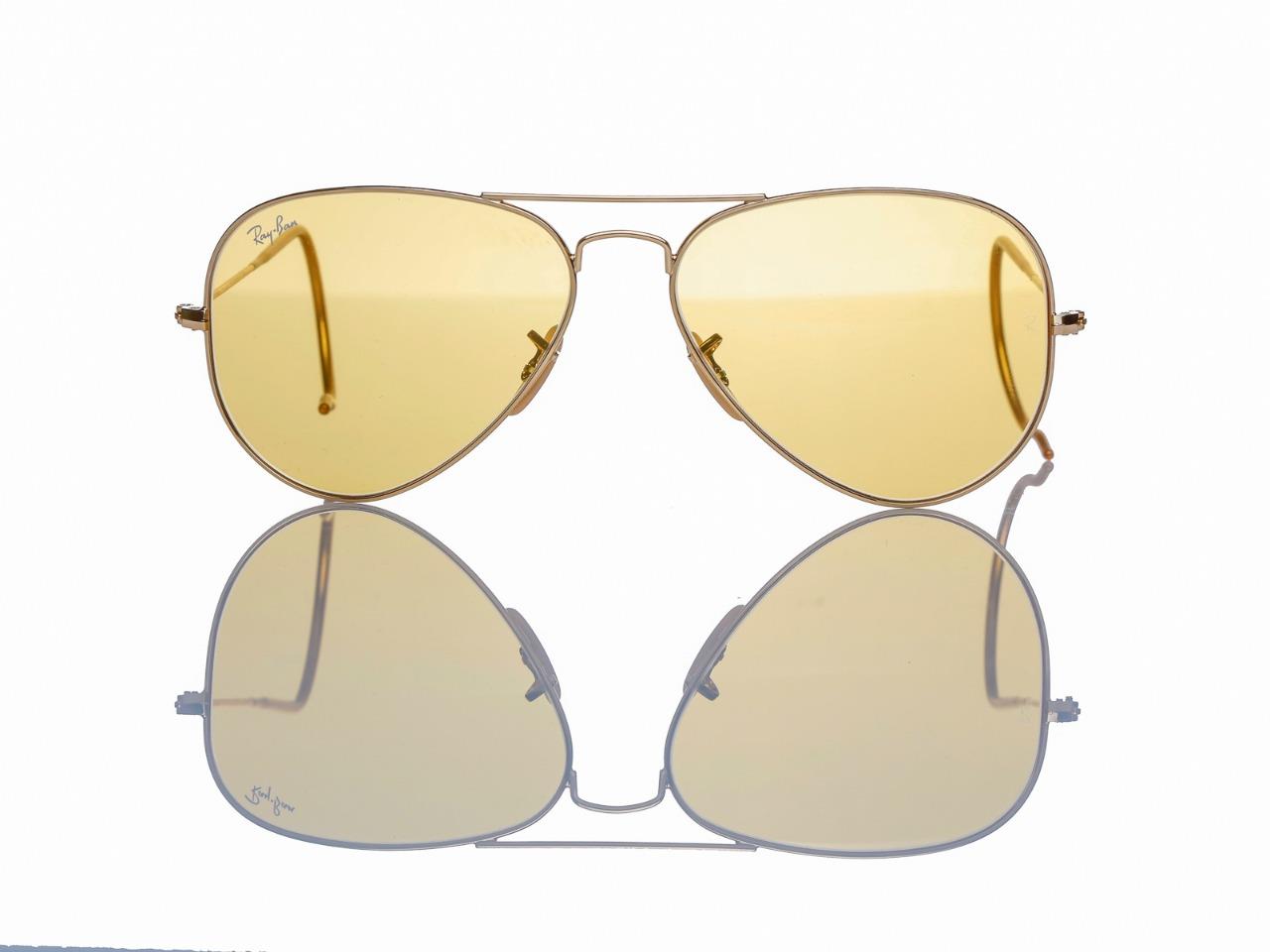 ray ban shooting glasses yellow