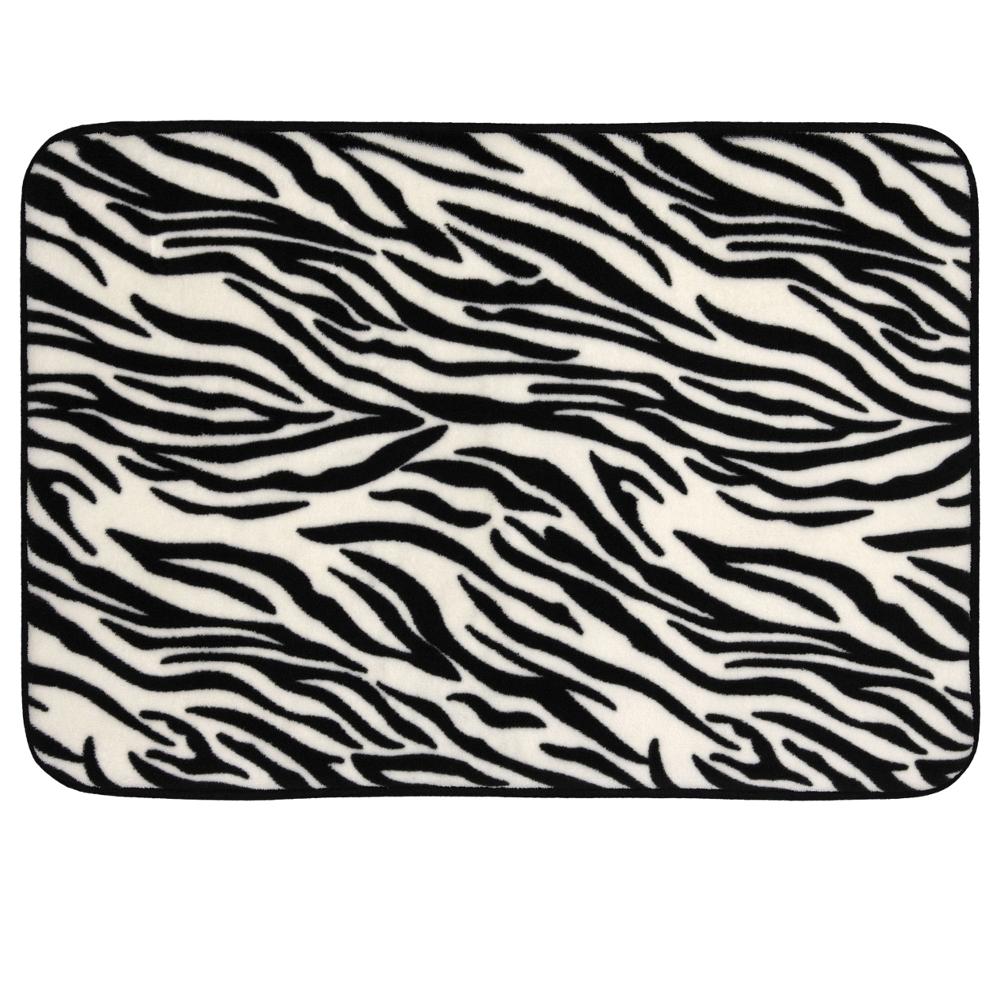 Cloud 9 Memory Foam Green Brown Cream Zebra Leopard Animal Print Bath