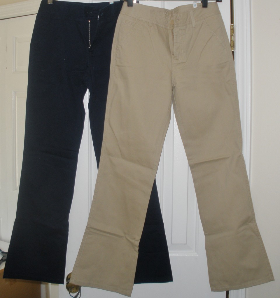 navy blue with khaki pants