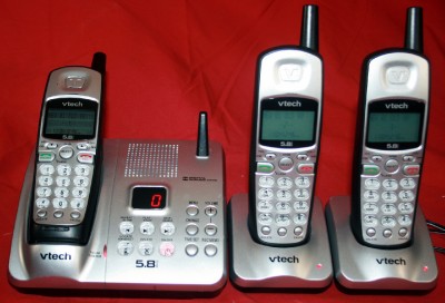 vtech ia5874 5.8GHz TRIPLE HANDSET CORDLESS PHONE SYSTM