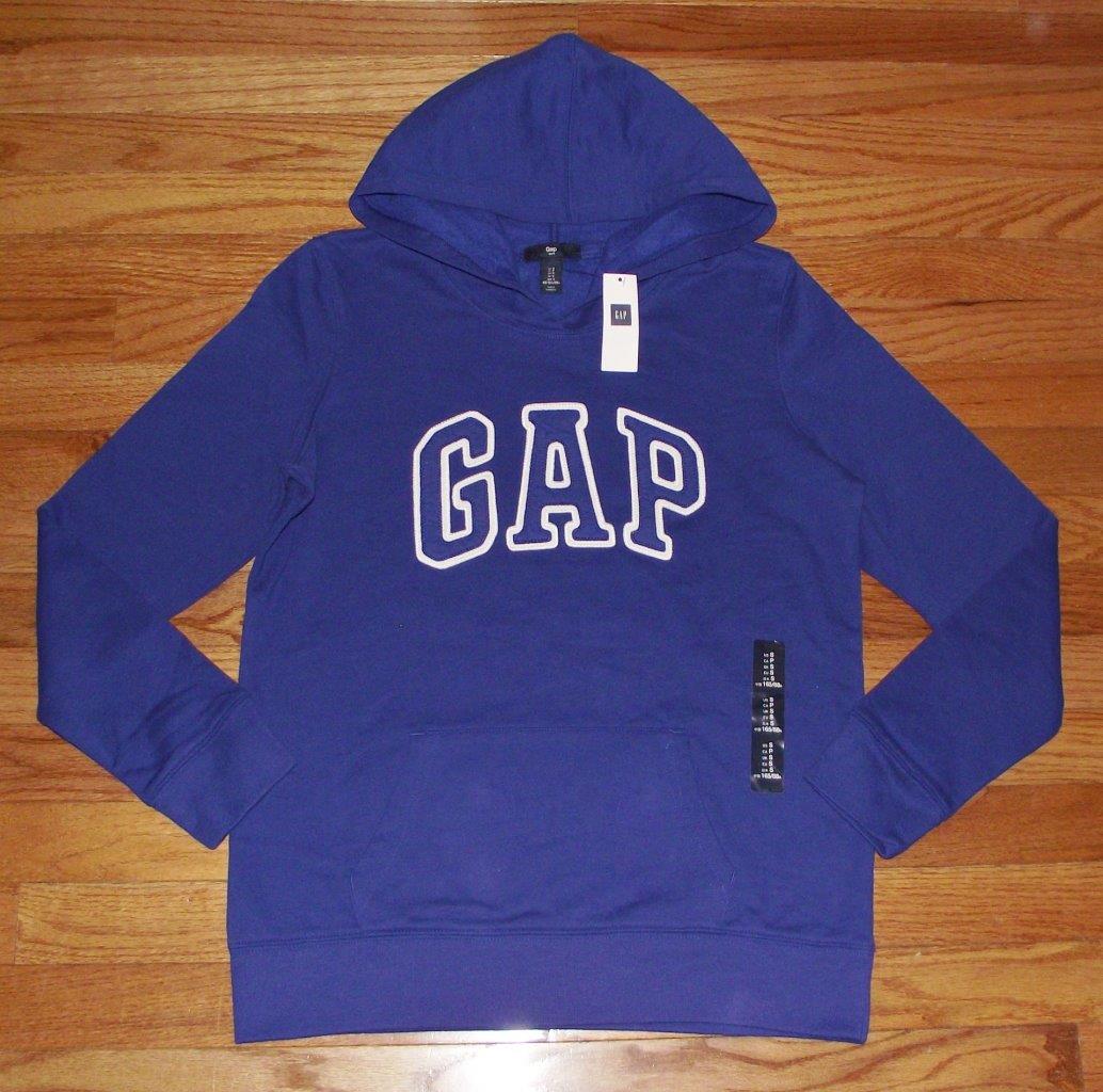 NEW NWT Womens GAP Logo Pullover Hooded Sweatshirt Hoodie 3 Colors to