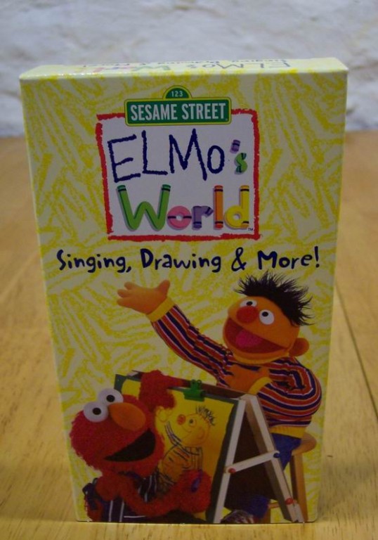 Elmo 039 s World Singing Drawing Amp More VHS Video eBay