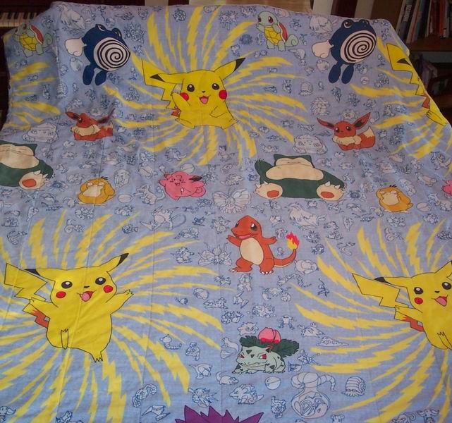 Nintendo POKEMON TWIN SIZE COMFORTER BLANKET Pikachu Gengar Charmander