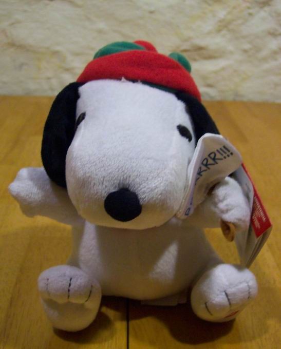 snoopy christmas animated plush