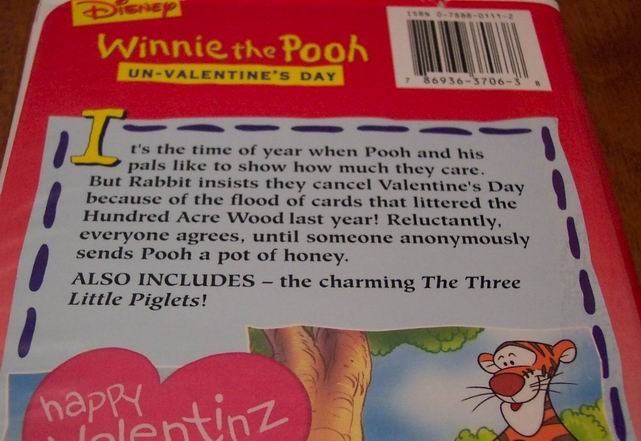 Disney Winnie The Pooh Un Valentine 039 s Day VHS Video | eBay