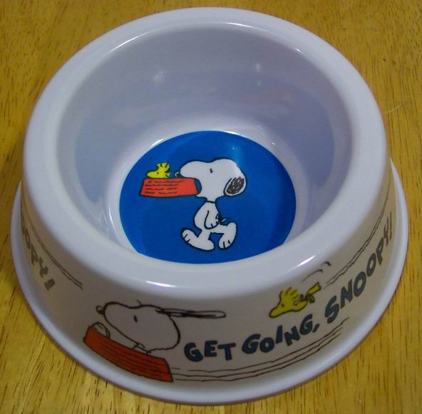Peanuts SNOOPY PET DOG DISH FOOD BOWL New