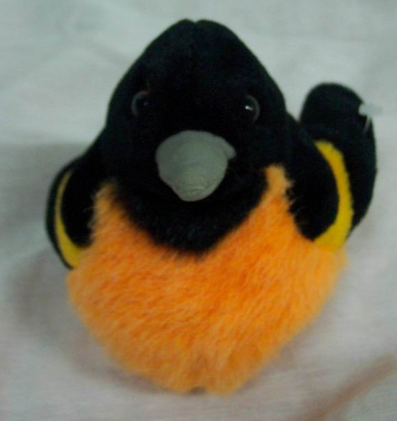 stuffed oriole bird