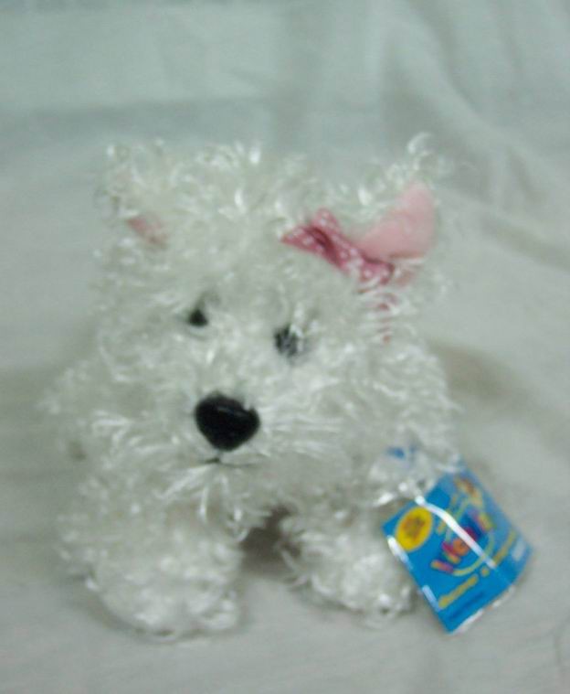 pink and white dog webkinz