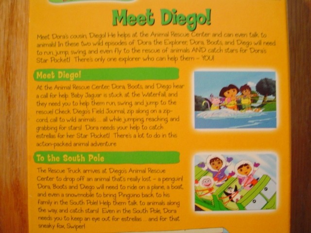 Dora the Explorer MEET DIEGO VHS VIDEO | eBay