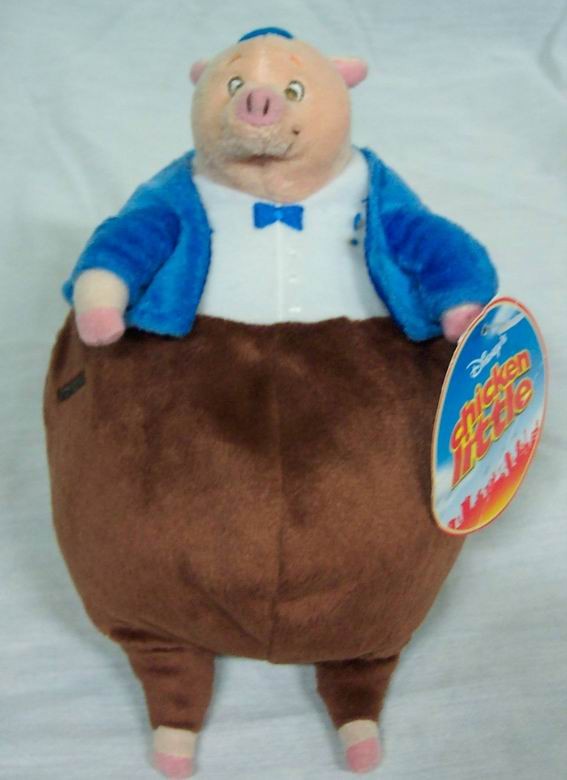 Walt Disney Chicken Little Runt THE PIG 8" Plush Stuffed Animal TOY NEW