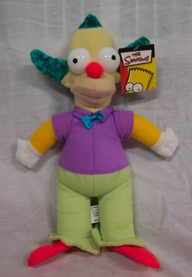 krusty the clown stuffed toy