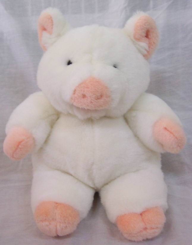 Mary Meyer 1992 BIG WHITE PIG 13" Plush STUFFED ANIMAL Toy eBay