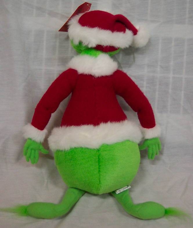 grinch santa soft toy