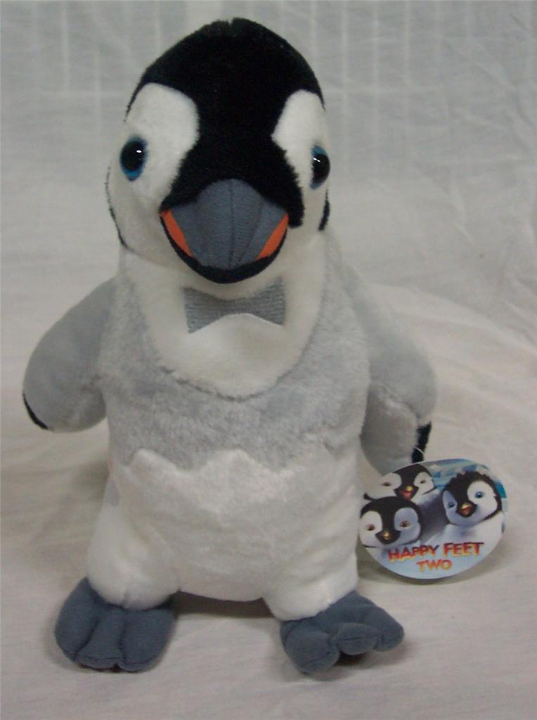 HAPPY FEET TWO CUTE PENGUIN W/ BOWTIE 11" Plush STUFFED ANIMAL Toy NEW