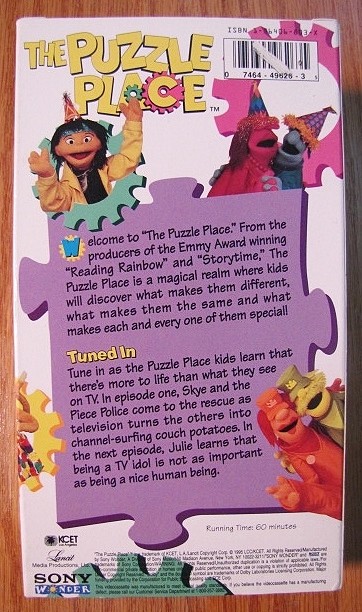The Puzzle Place Tuned in VHS Video  eBay