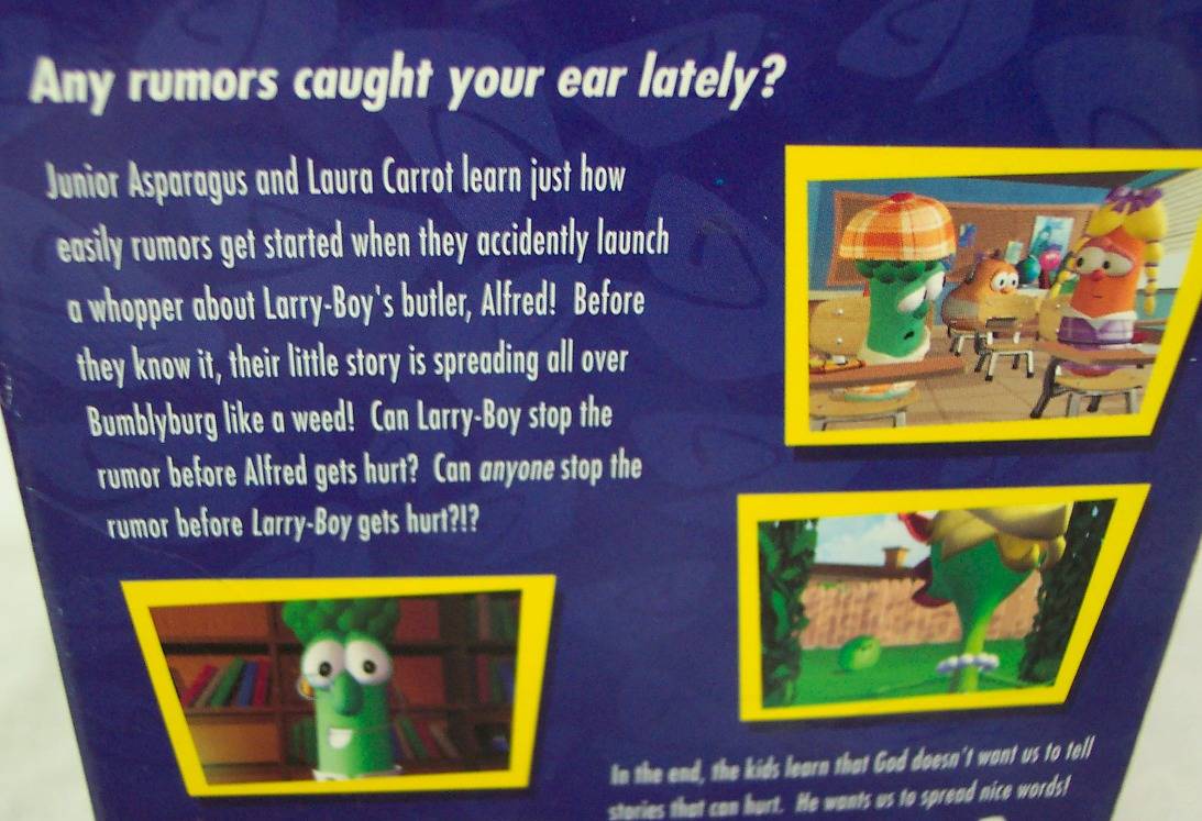 Veggie Tales LARRYBOY AND THE RUMOR WEED VHS VIDEO eBay
