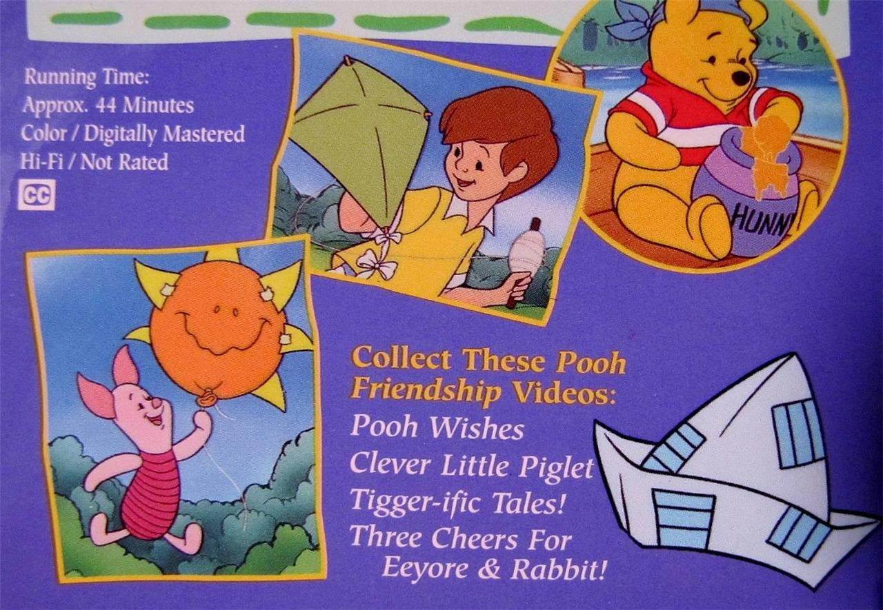 Walt Disney Winnie The Pooh Imagine That Christopher Robin Friendship