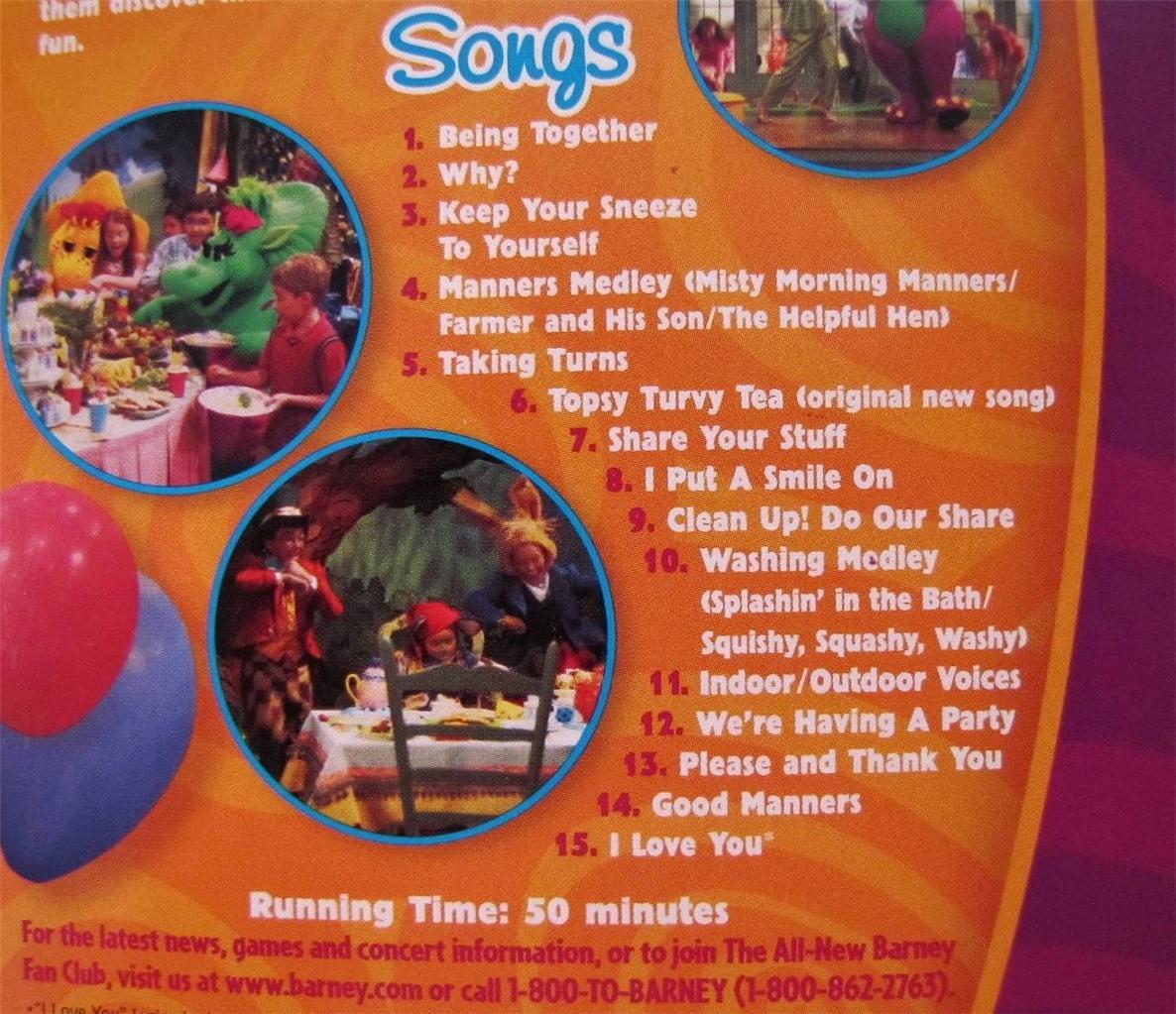 Barney Best Manners Your Invitation To Fun Vhs Barney BEST MANNERS Your Invitation To Fun VHS VIDEO | eBay