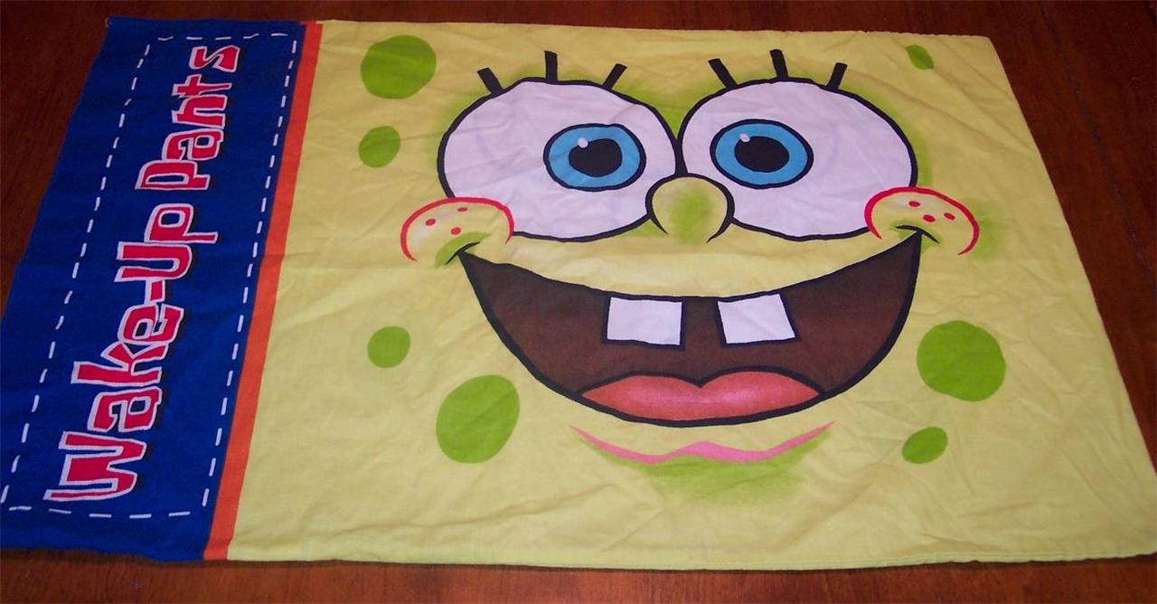 spongebob squarepants pillowcase