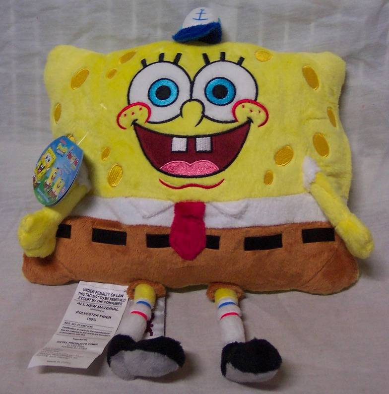 Pillow Pets PeeWees SPONGEBOB SQUAREPANTS 12" Plush STUFFED PILLOW TOY NEW eBay