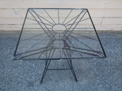 Patio Table  Chairs on Mid Century Modern Patio Set Table And Two Chairs   Ebay