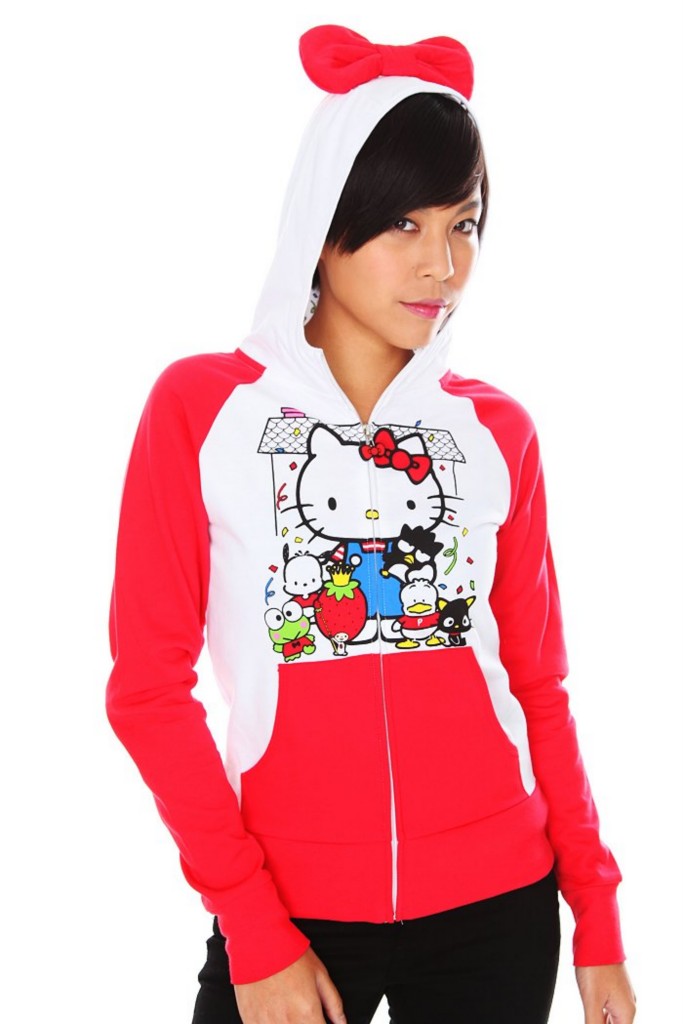 Hello Kitty~Friends Bow Hoodie Sweatshirt S M L XL NWT. Please wait. Image not available. Enlarge