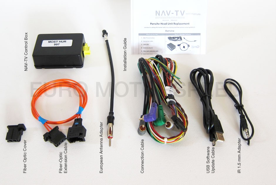 0608 PORSCHE 987 CAYMAN CUSTOM 2 DIN KIT & BOSE INTEGRATION MODULE