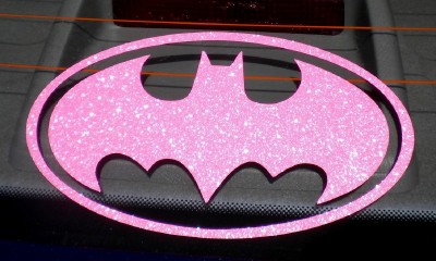 pink and white batman