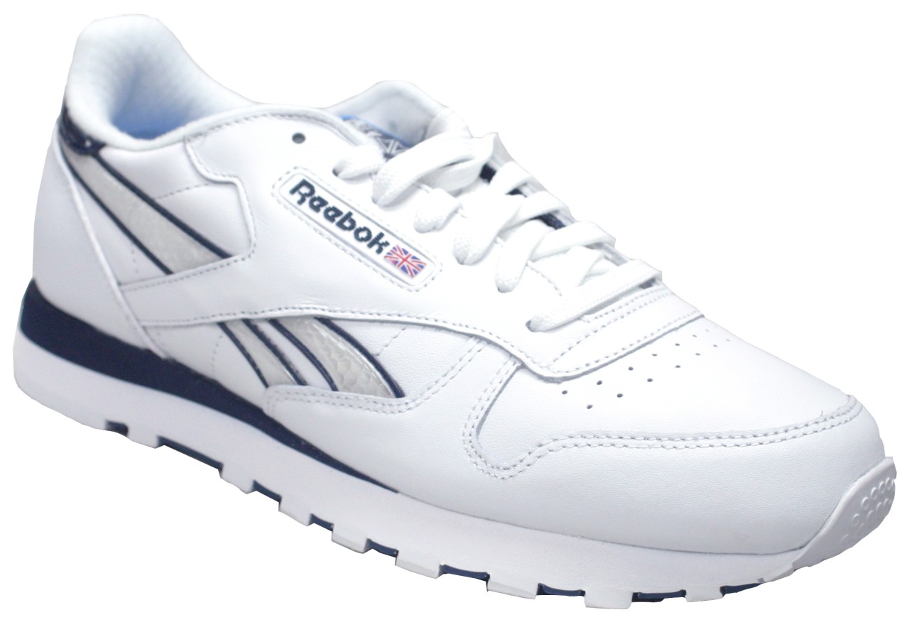 NEW MENS LEATHER REEBOK CLASSIC RE WHITE TRAINERS SIZE | eBay
