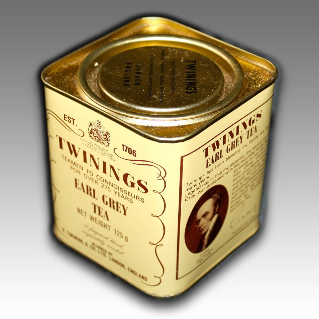 VINTAGE TWININGS EARL GREY TEA LEAF LOOSE TEA 125g TIN