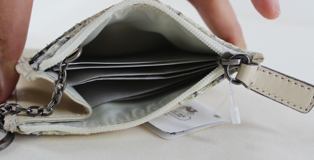 ew Coach Julia Mini Skinny Embossed Python