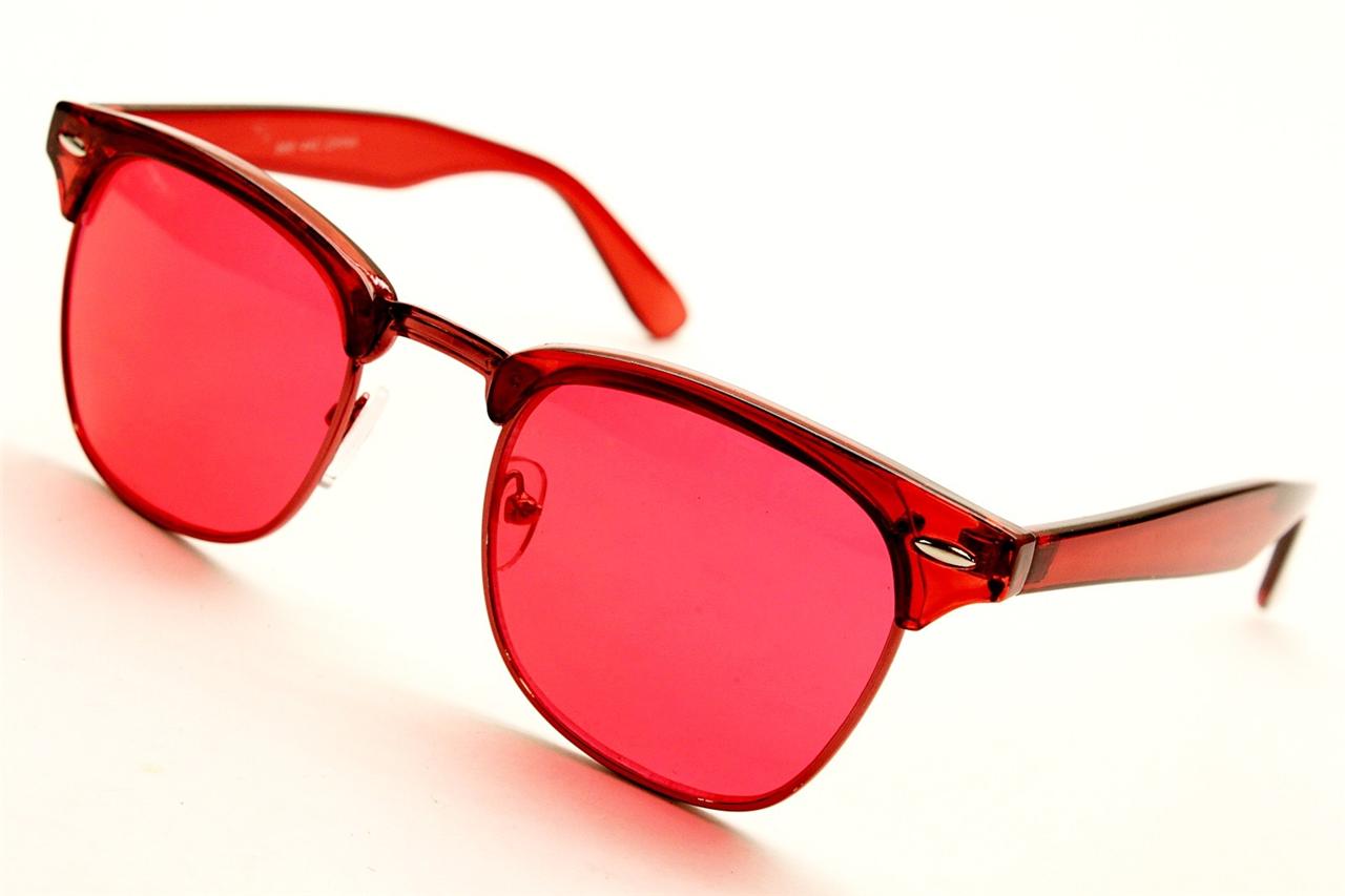 red fashion sunglasses