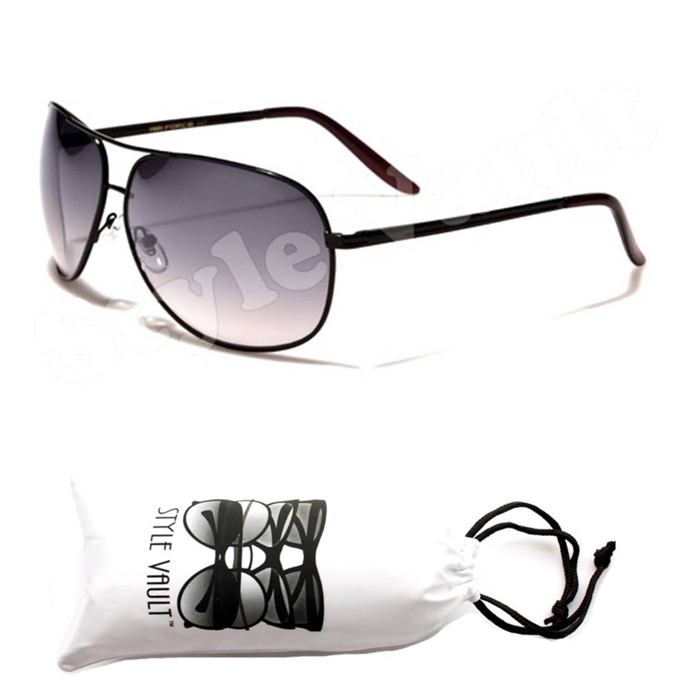 AV60VP AVIATOR PILOT POLICE VINTAGE COP RETRO 80S CLASSIC SUNGLASSES +POUCH eBay