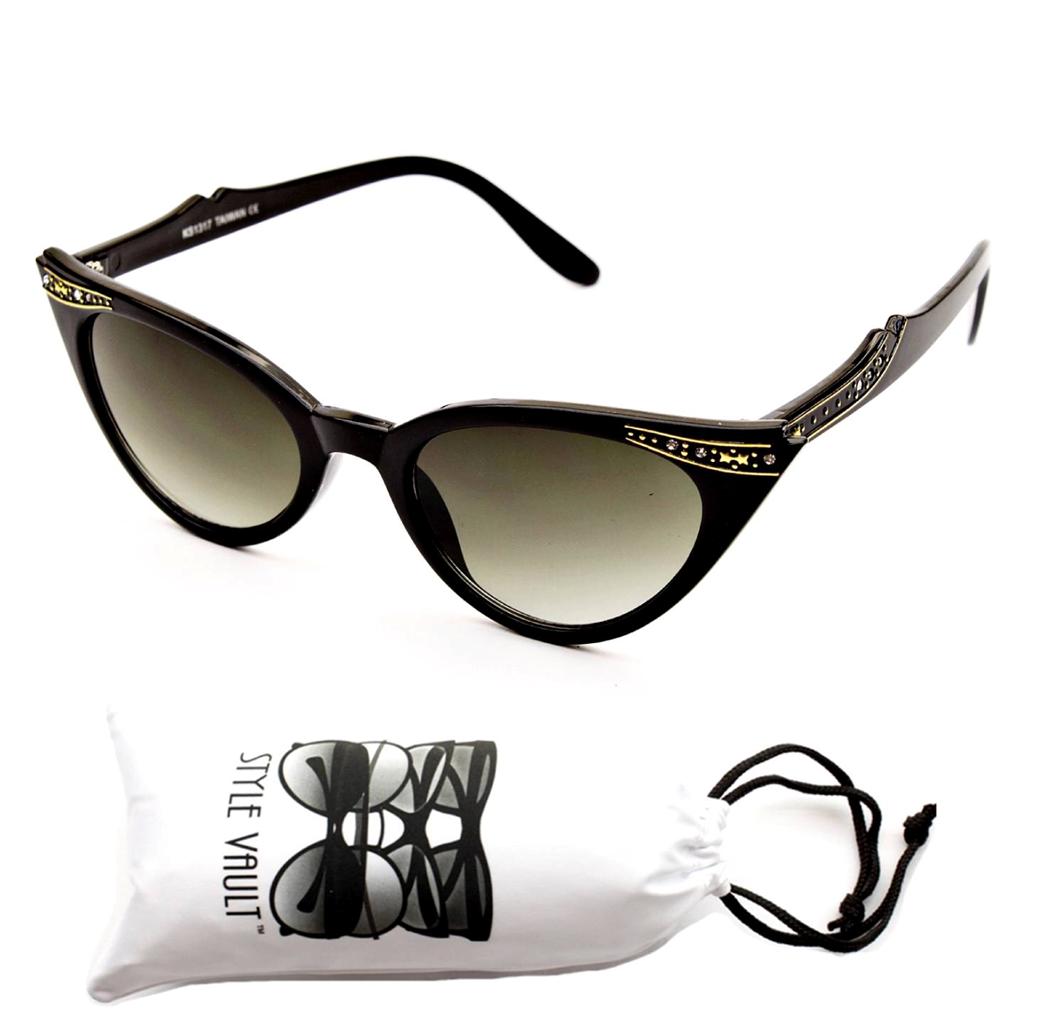 Wm16 Vp Mv Cateye Rhinestone 70s Retro Vintage Womens Eyeglasses Sunglasses Ebay