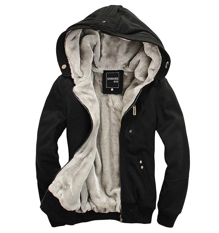 NEW Men's Sherpa Lined Thicken Thick Winter Fleece Hoodies Sweatshirt Jacket Blazer