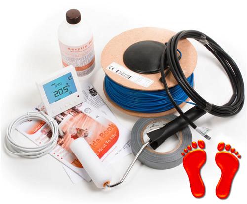 underfloor heating world loose wire kit with thermostat