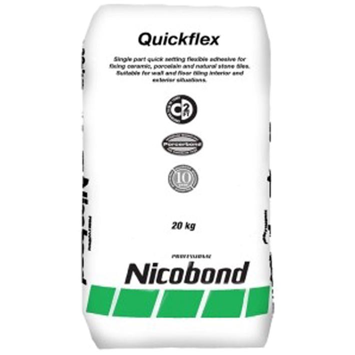 Tile adhesive Tile adhesive in white or grey